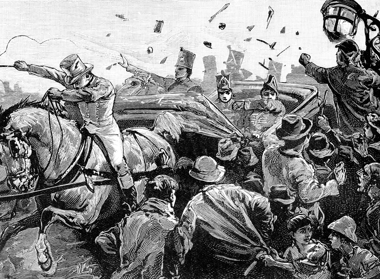 Upplopp i Montreal, Kanada, 1849, 1900 av Unbekannt