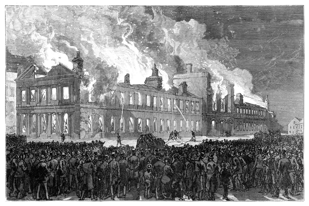 Upplopp i Montreal, Kanada, 1849, 1900 av Unbekannt
