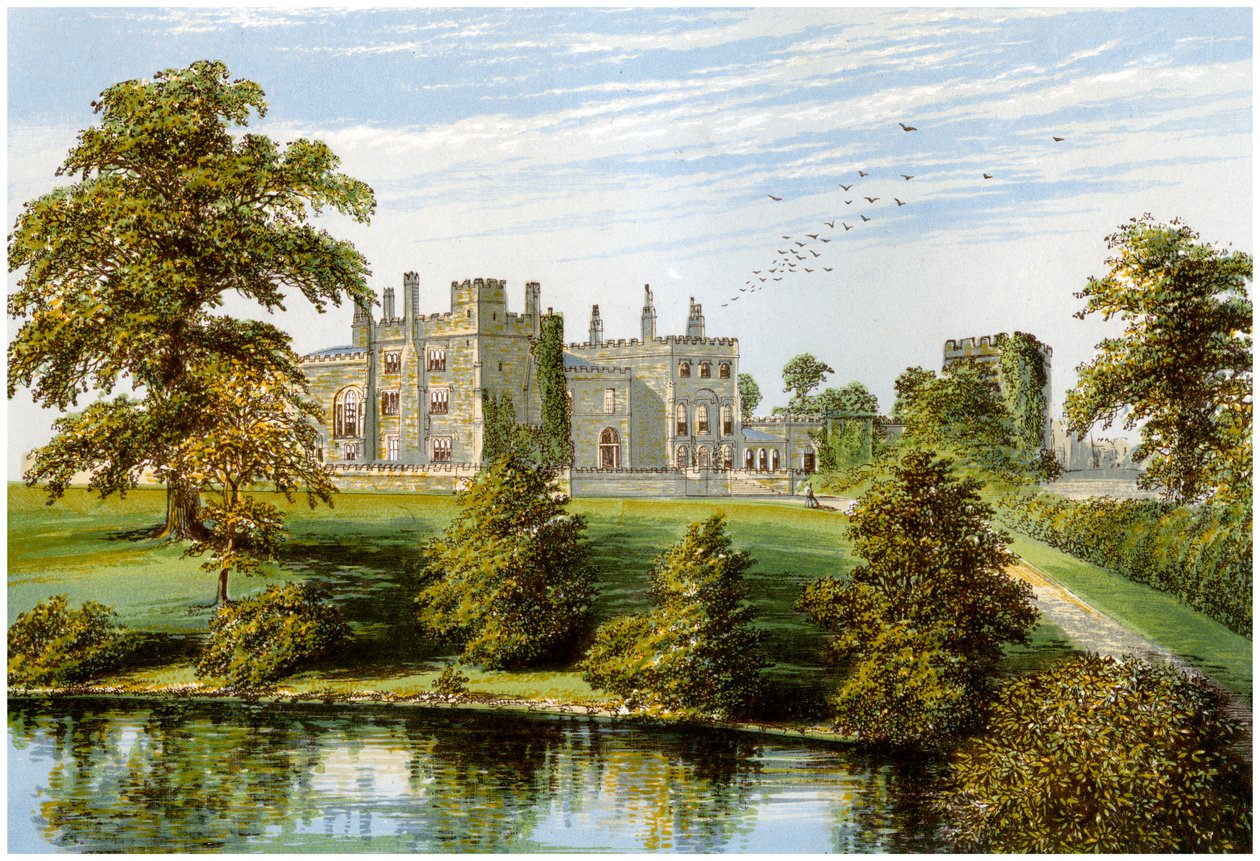 Ripley Castle, Yorkshire, hem för Baronet Ingilby, c1880 av Unbekannt