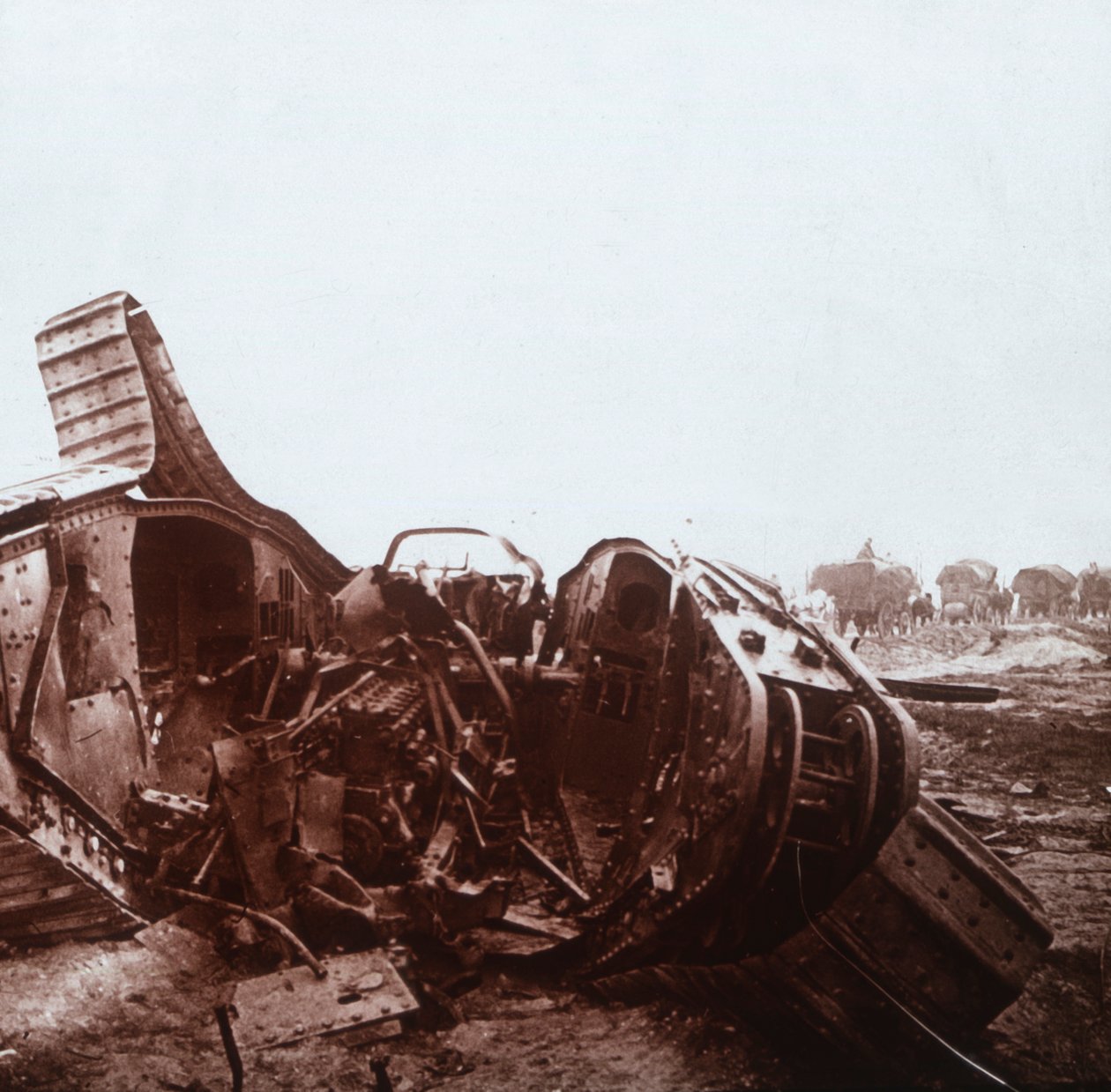 Öppen tank, Champagne, norra Frankrike, c1914-c1918 av Unbekannt