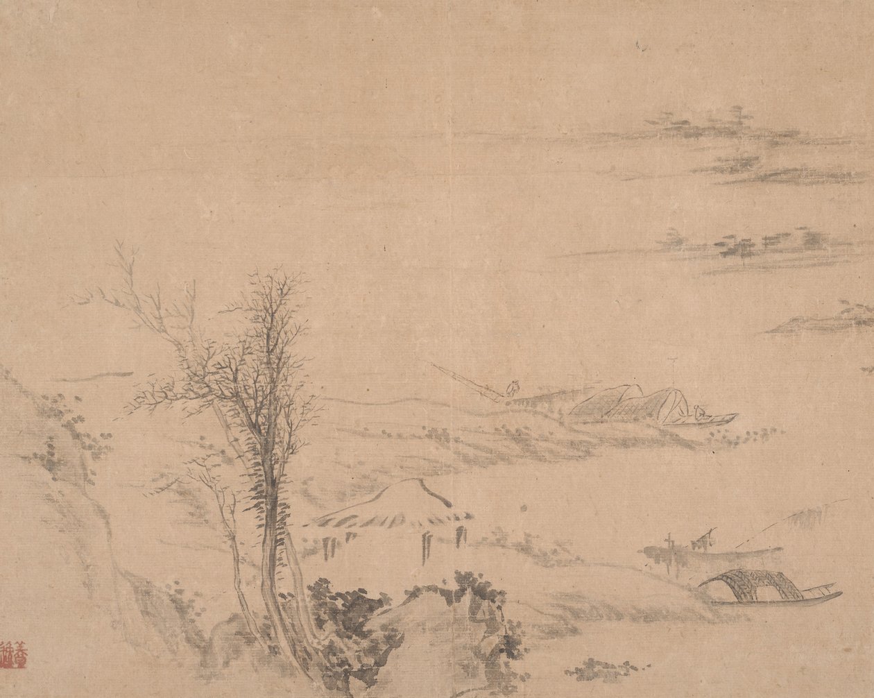 River Scene. av Unbekannt