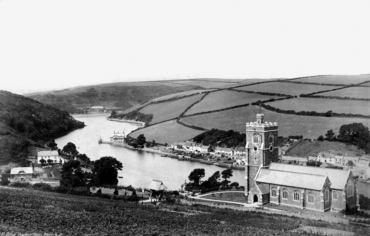 River Yealm, Noss Church, c1882 av Unbekannt