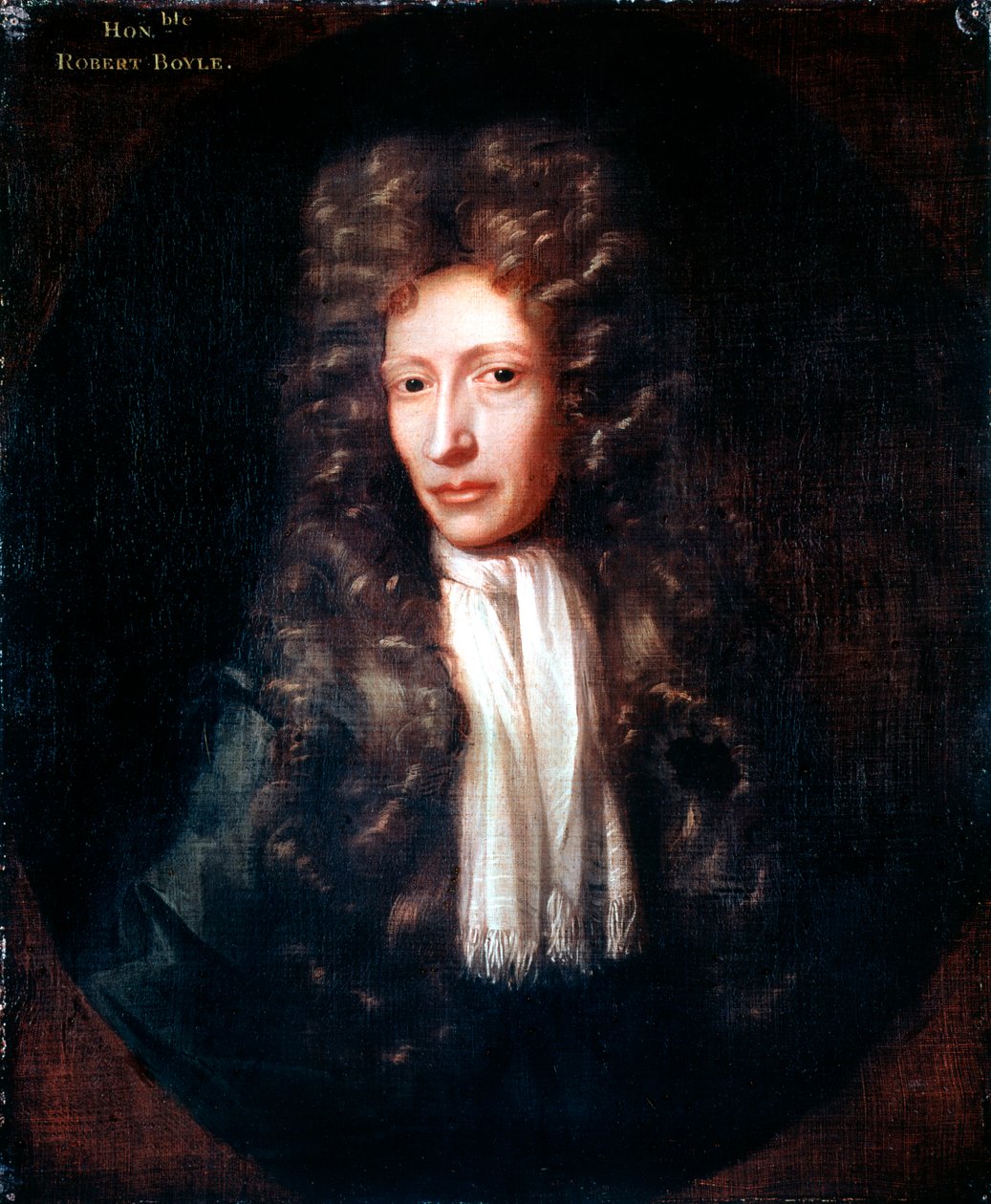 Robert Boyle, irländsk född kemist och fysiker, c1689-1690 av Unbekannt