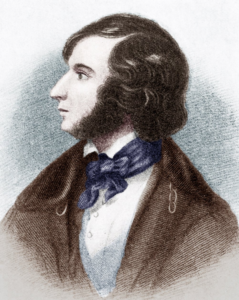 Robert Browning - porträtt av den engelska poeten och dramatikern av Unbekannt