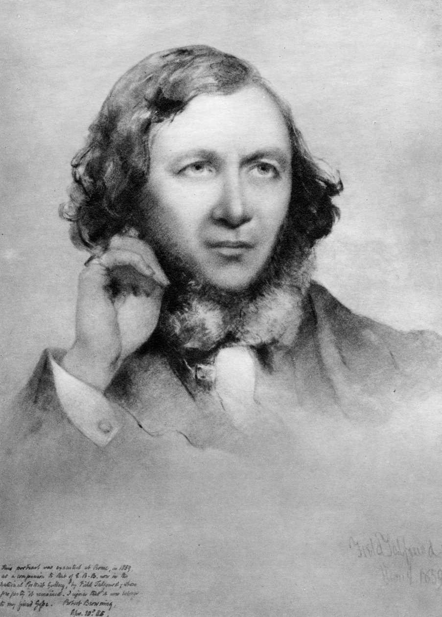 Robert Browning, brittisk poet, 1859 av Unbekannt