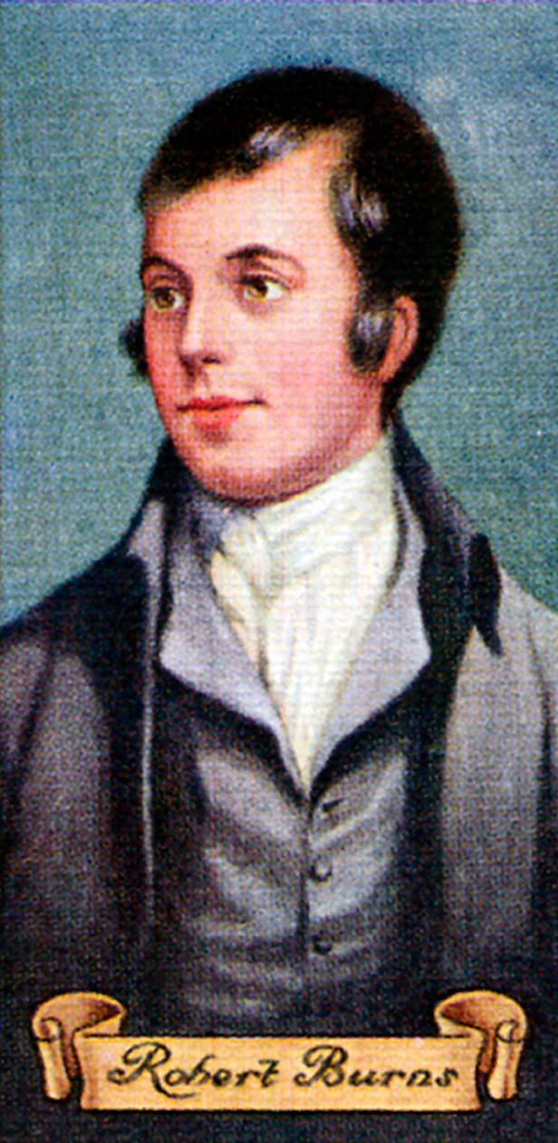 Robert Burns, hämtat från en serie cigarettkort, 1935 av Unbekannt