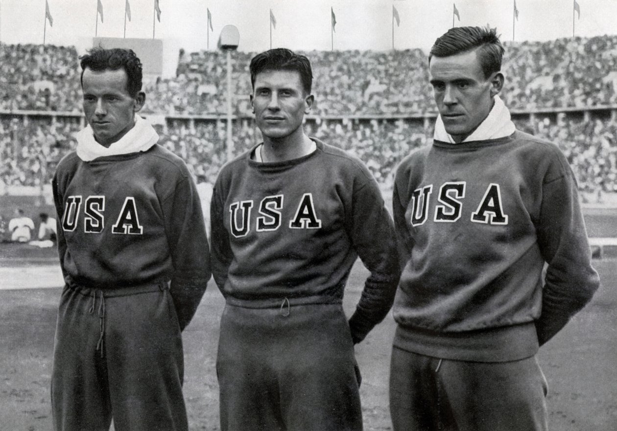 Robert Clark, Glenn Morris, John Parker, amerikanska decatleter, Olympiska spelen i Berlin, 1936 av Unbekannt