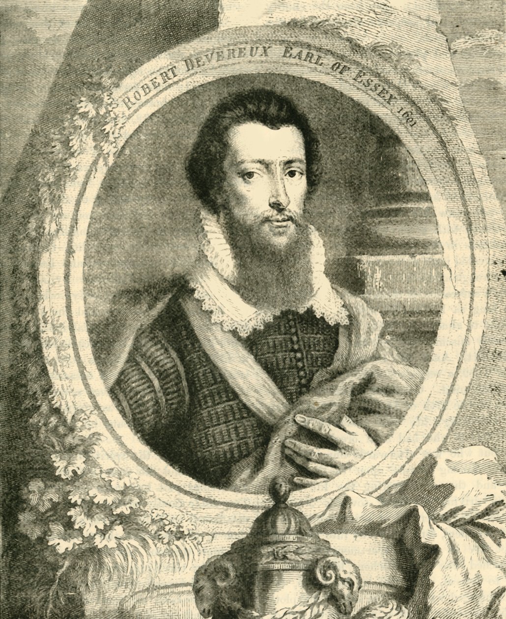 Robert Devereux, Earl of Essex, c1590-1600, 1890. av Unbekannt