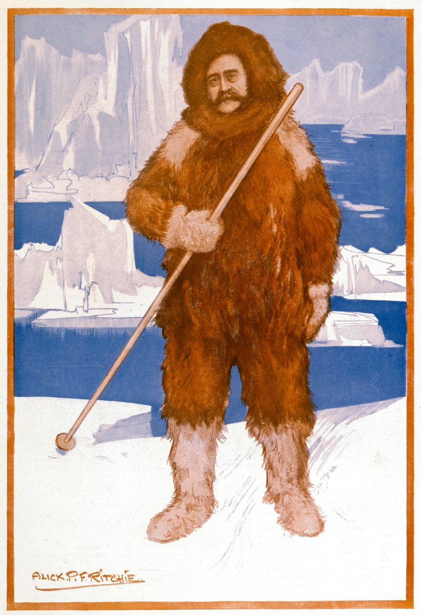 Robert Edwin Peary, amerikansk sjöofficer och upptäcktsresande, 1909 av Unbekannt