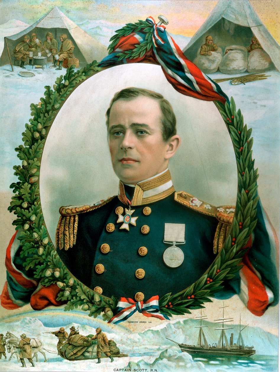 Robert Falcon Scott, brittisk upptäcktsresande i Antarktis, 1914 av Unbekannt