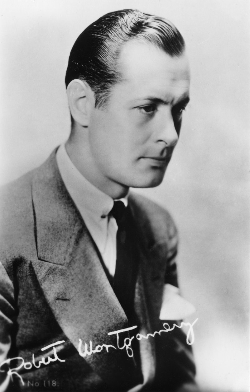 Robert Montgomery 1904-1981, amerikansk skådespelare och regissör, 1900-talet av Unbekannt