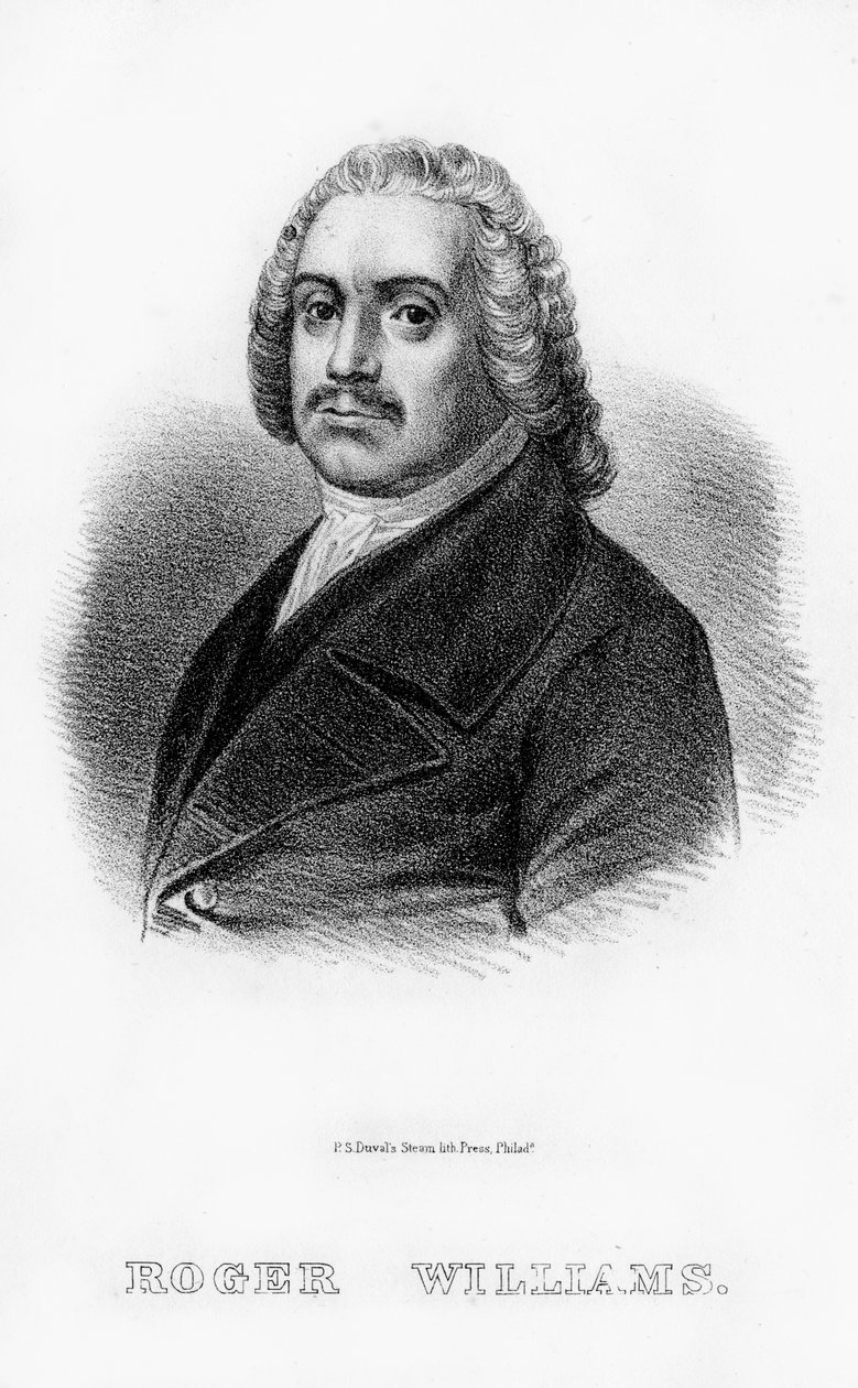 Roger Williams, angloamerikansk teolog, 1854 av Unbekannt