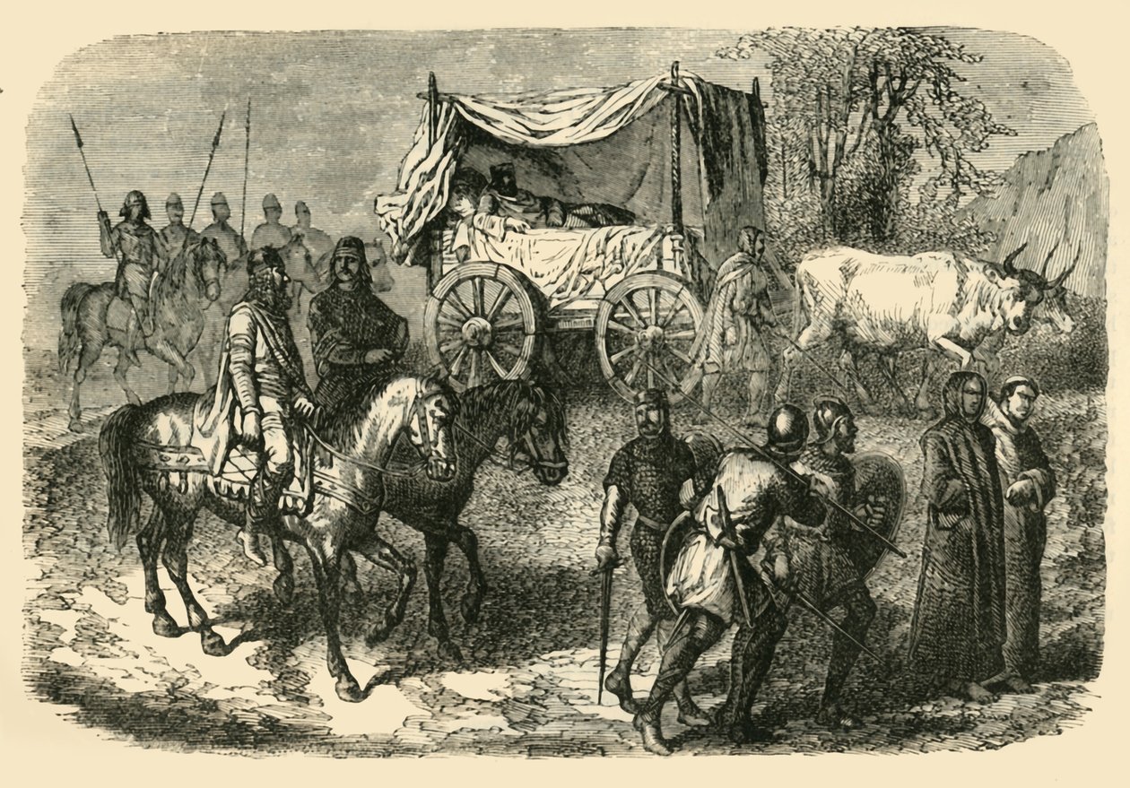 Roi Faineant Royal Sluggard of the Merovingian Race, 700-talet, 1890. av Unbekannt