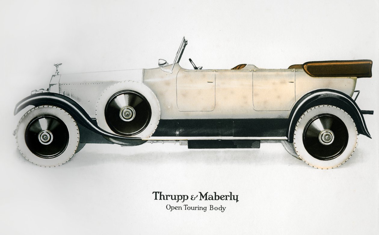 Rolls-Royce med öppen turnerande kaross, c1910-1929 av Unbekannt