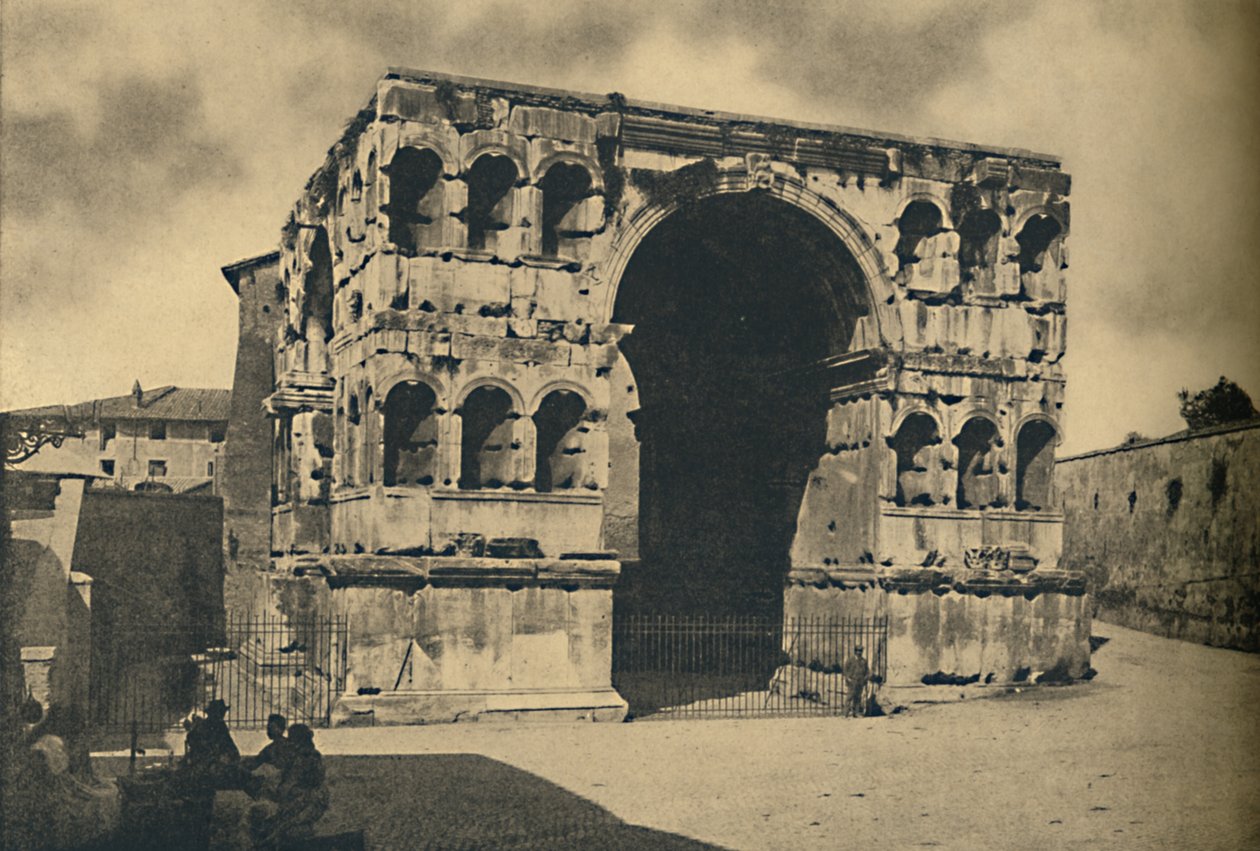 Roma - Janus Quadrifrons båge i Forum Boarium, 1910 av Unbekannt