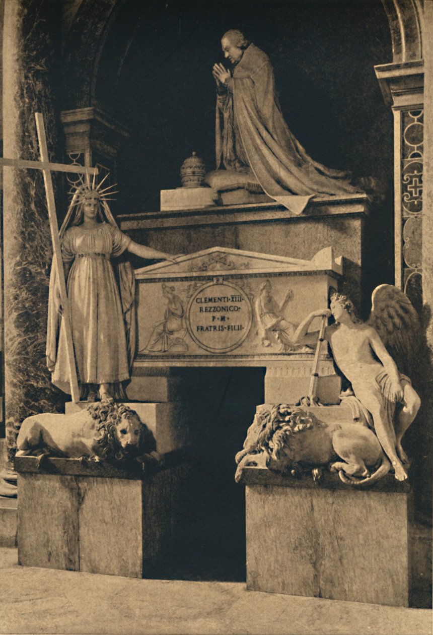 Roma - Basilica of St. Peter - Clemens XIII:s grav, av Canova, 1910 av Unbekannt