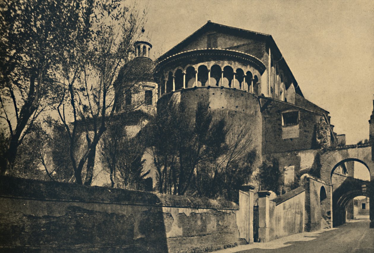 Roma - Clivus Scauri och Absid från SS-kyrkan. Giovanni och Paolo på Caelian Hill, 1910 av Unbekannt