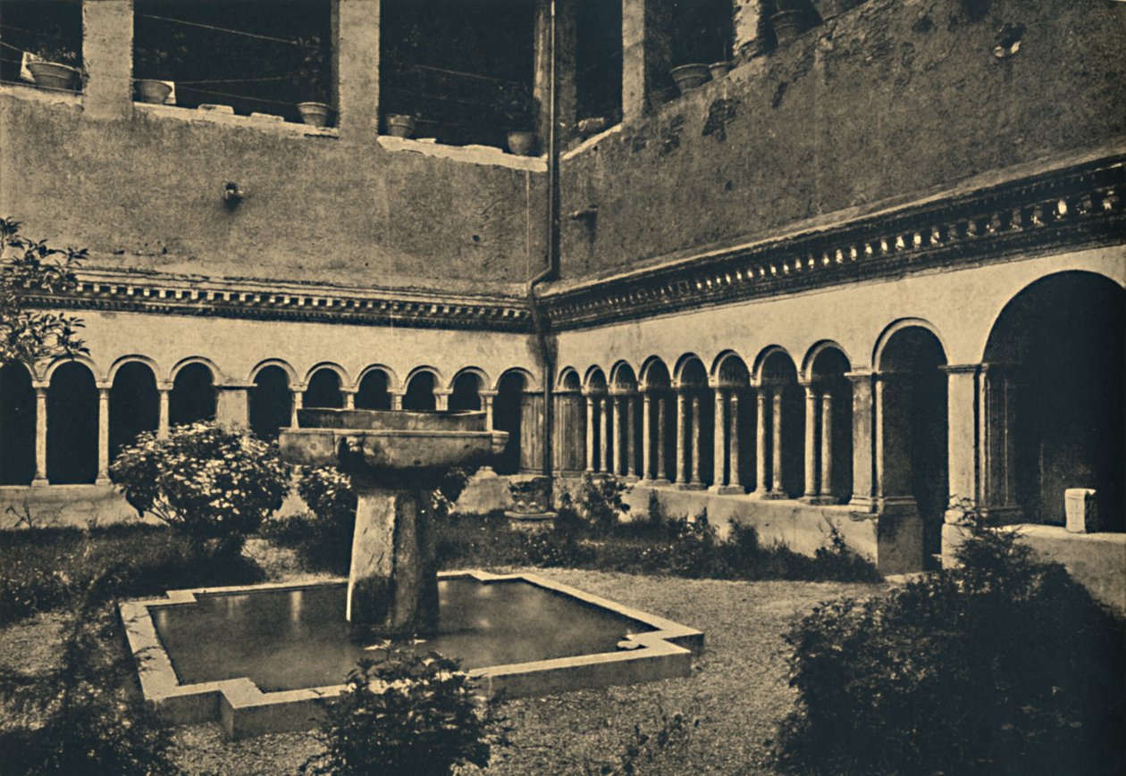 Roma - SS-klostret. Quattro Coronati på Caelian Hill. Byggd 1113, 1910 av Unbekannt
