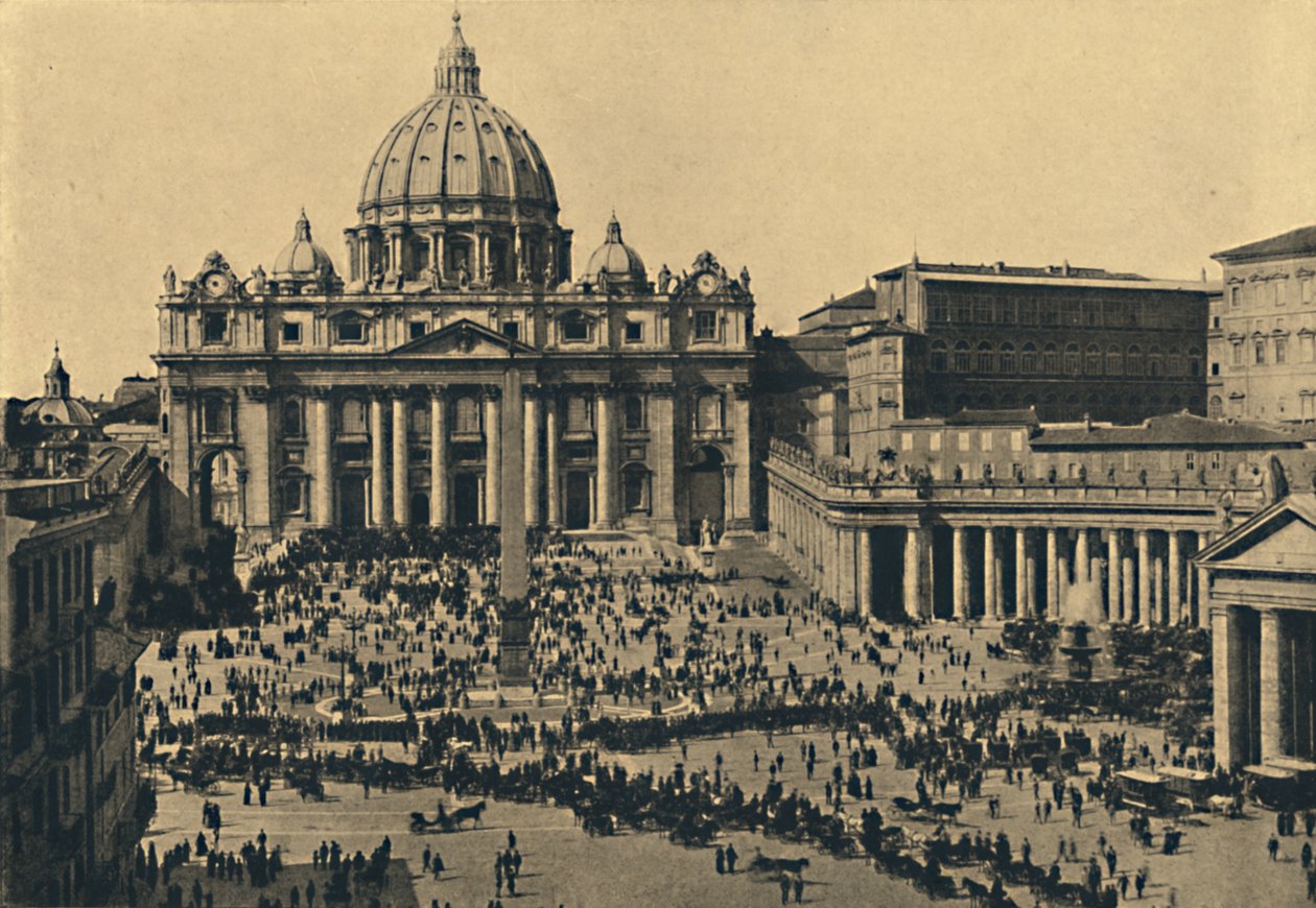 Roma - Fasad och kupol av S. Peters, 1910 av Unbekannt