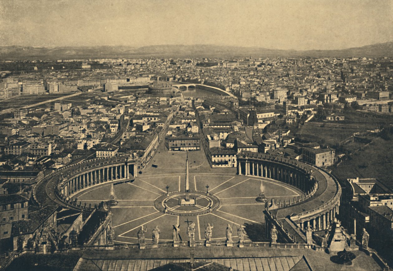 Rom - Panoramautsikt från St. Peters kupol, 1910 av Unbekannt