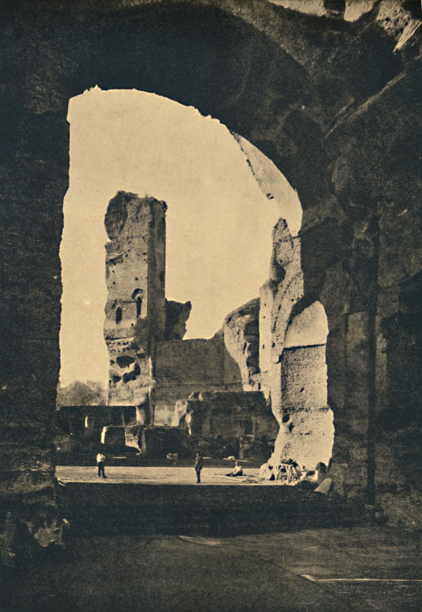 Roma - Rester av Caracalla-baden på Appian Way, 1910 av Unbekannt