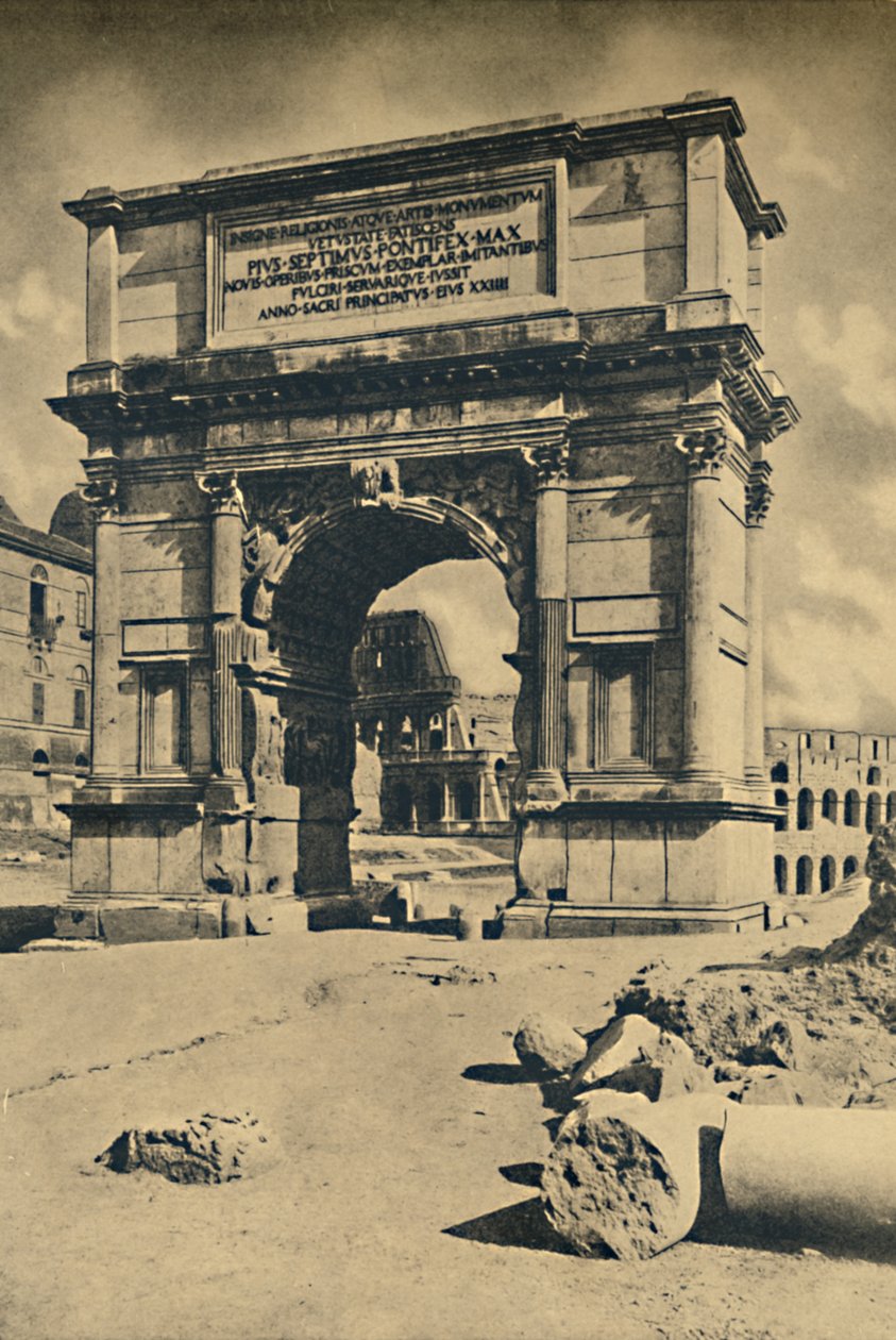 Roma - Forum Romanum - Titusbågen, 1910. av Unbekannt