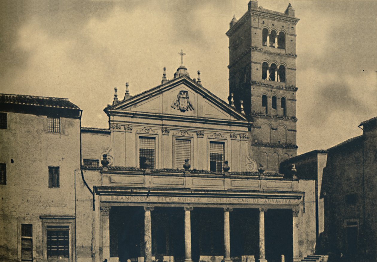 Roma - St. Caecilias kyrktemplet av Bramante i klostret i S. Pietro i Montorio på Ja av Unbekannt