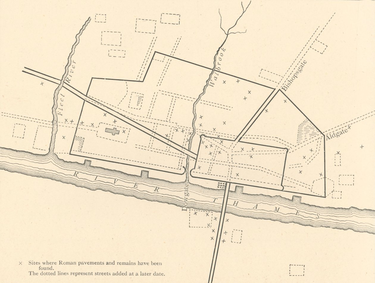 Romerska London, 1908 av Unbekannt
