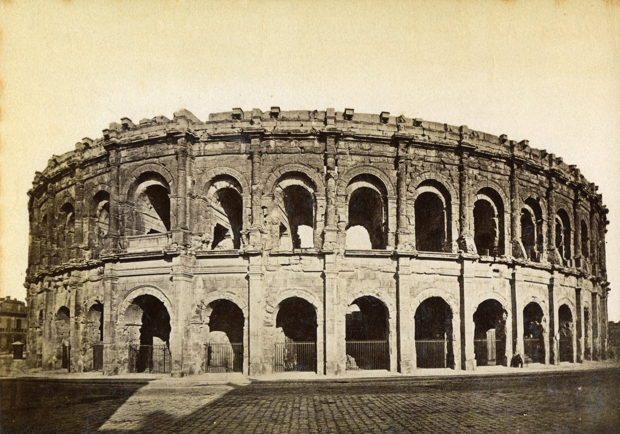 Romersk amfiteater, Nimes, Frankrike, sent 1800- eller tidigt 1900-tal av Unbekannt