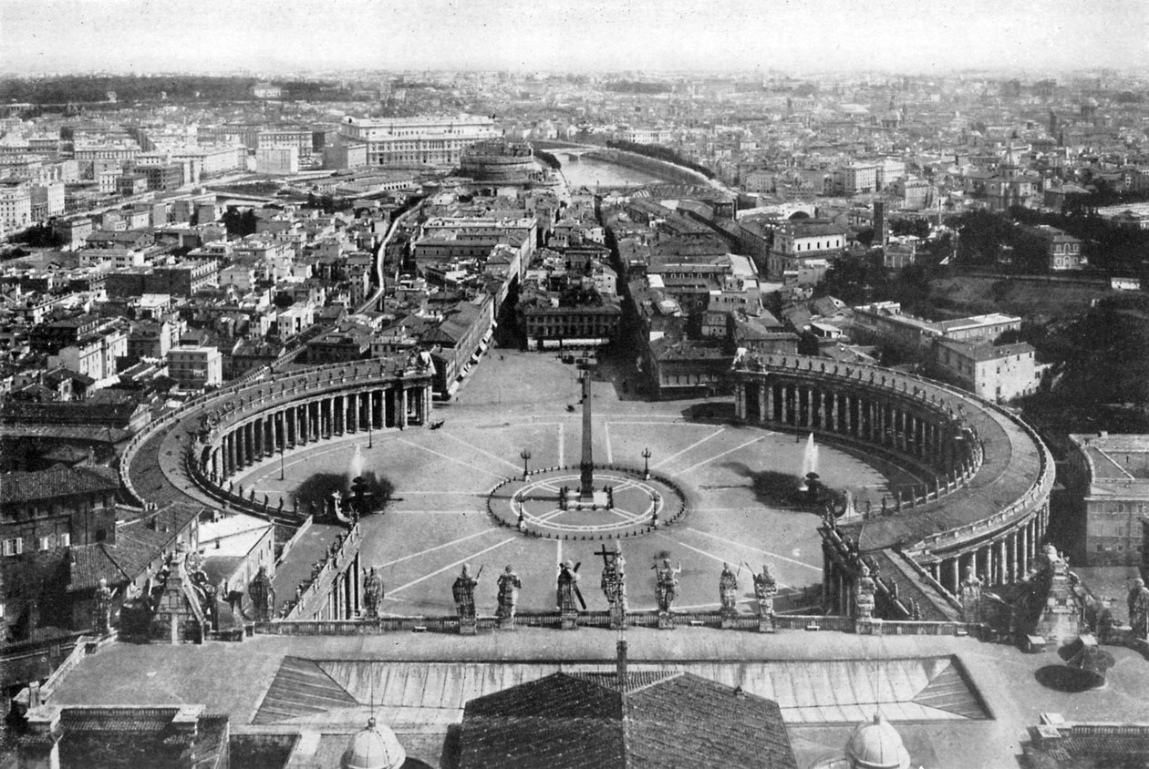 Rom sett från St Peters kupol, 1926 av Unbekannt