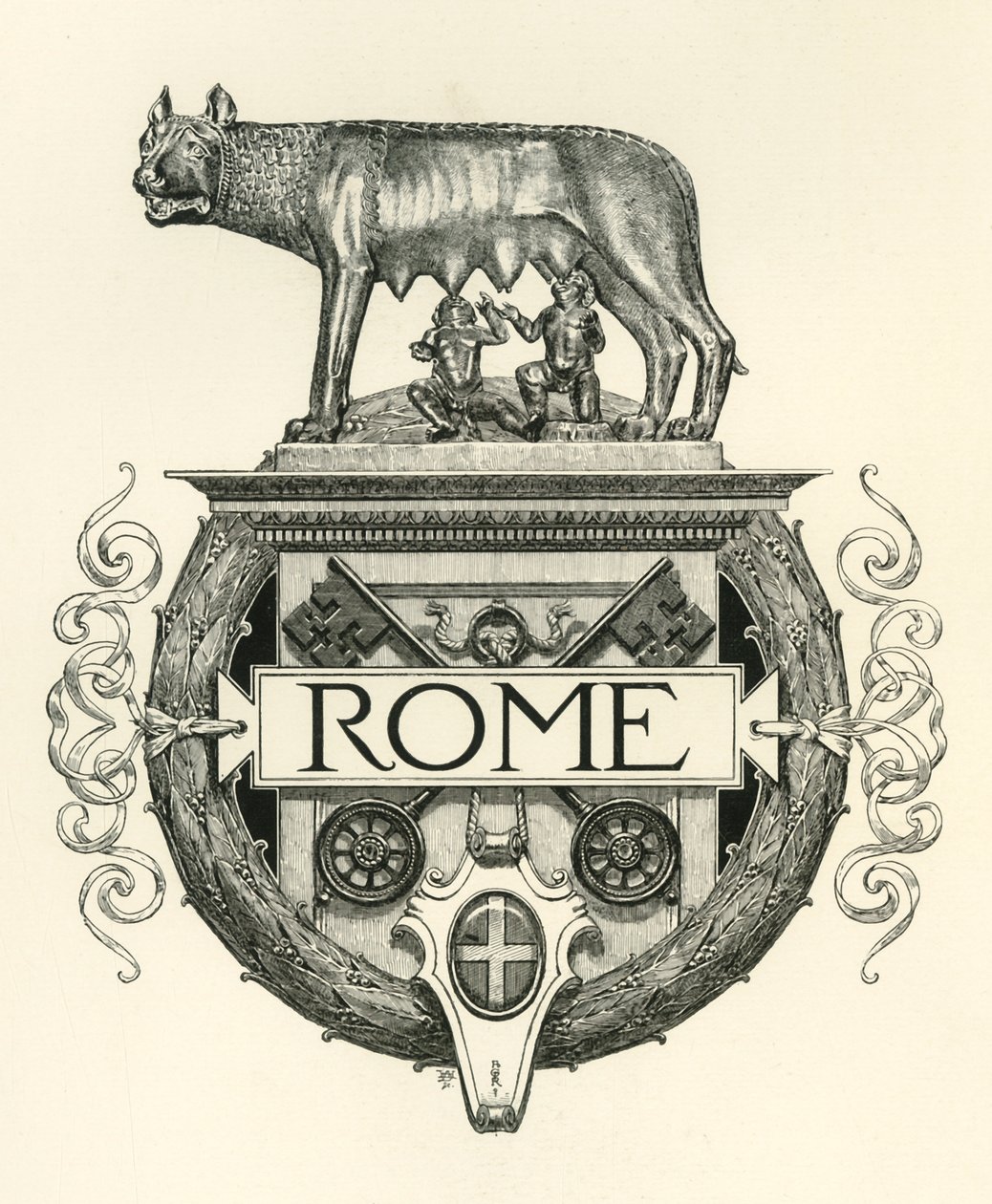 Rom, sent 1800-tidigt 1900-tal. av Unbekannt