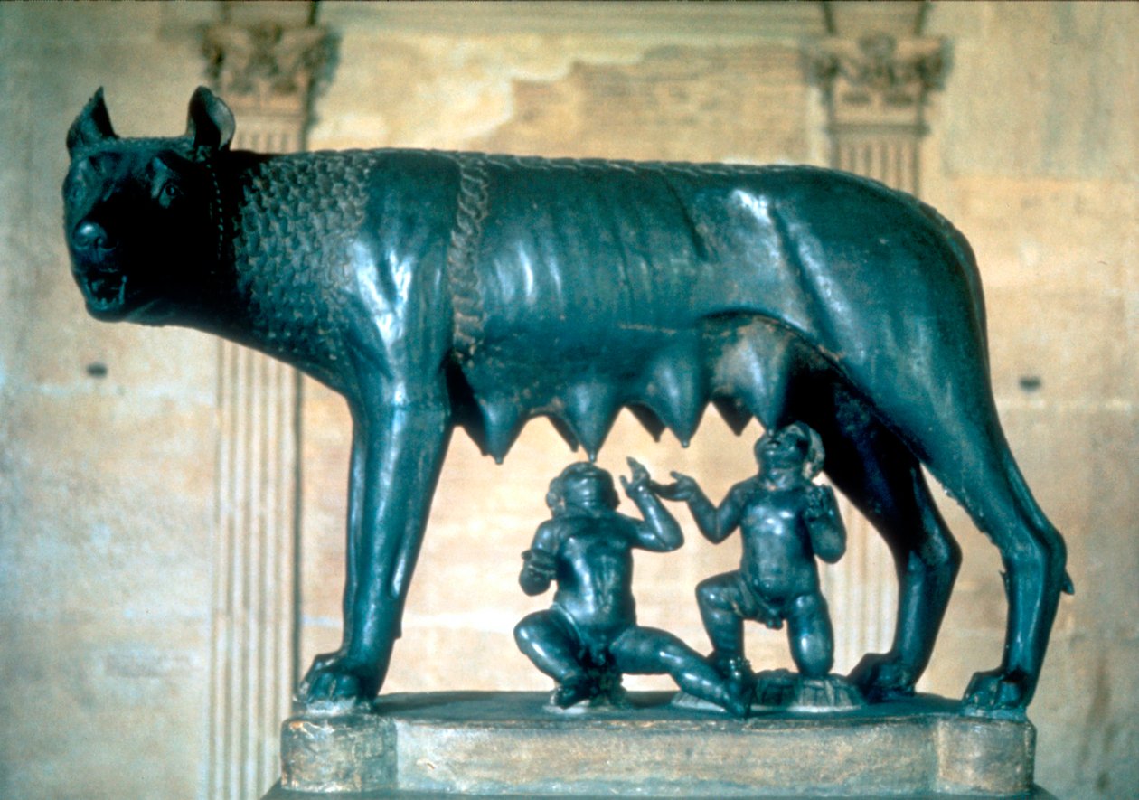 Romulus och Remus, c500 f.Kr av Unbekannt