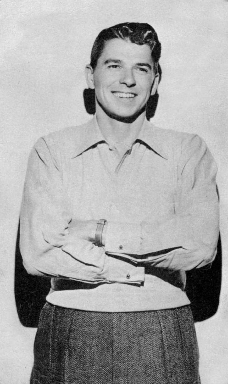 Ronald Reagan, amerikansk skådespelare, filmstjärna och politiker, 1900-talet av Unbekannt