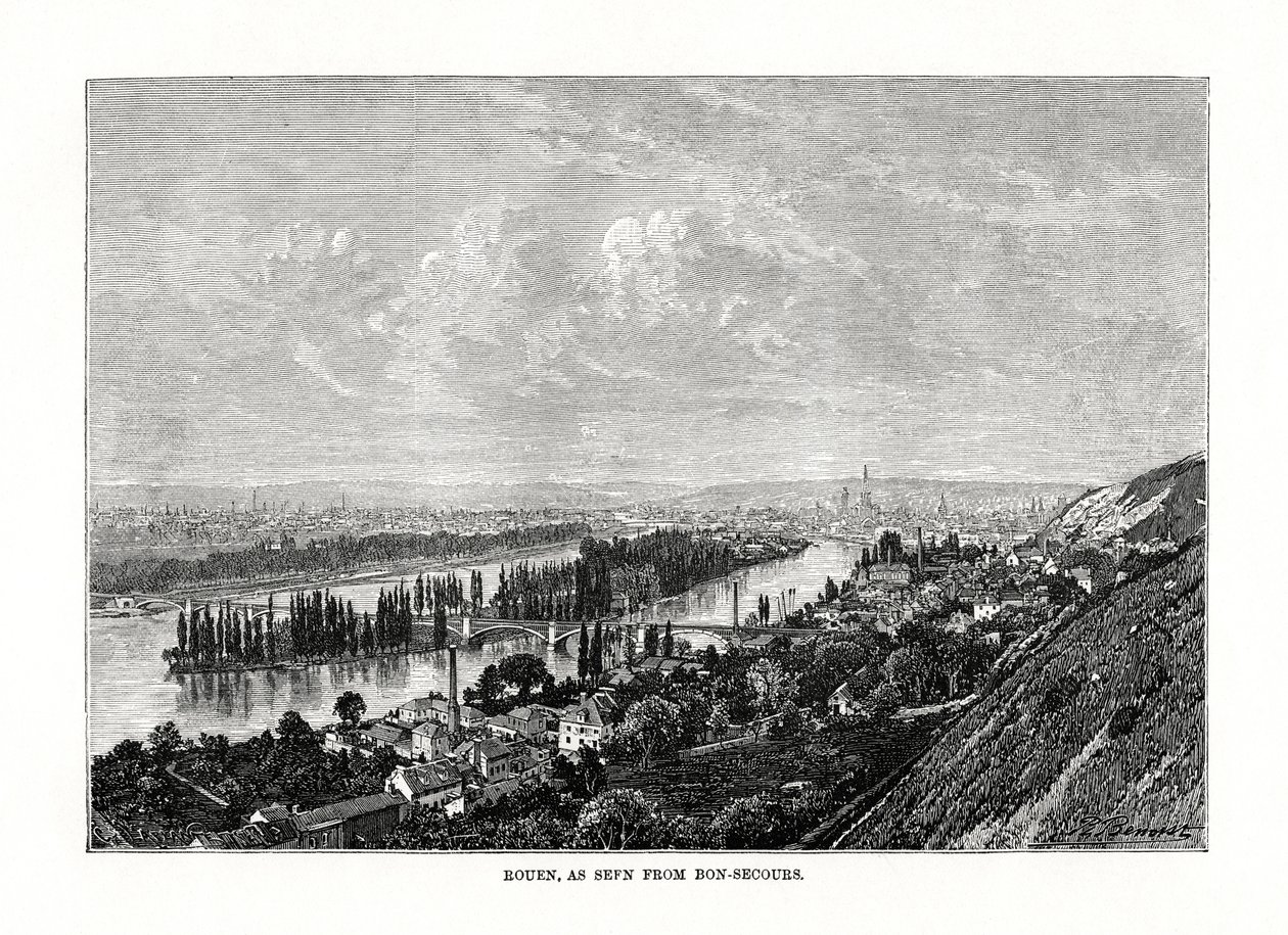Rouen, Normandie, Frankrike, 1879 av Unbekannt