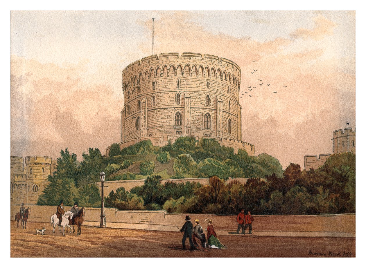 Runda tornet, Windsor, 1880 av Unbekannt