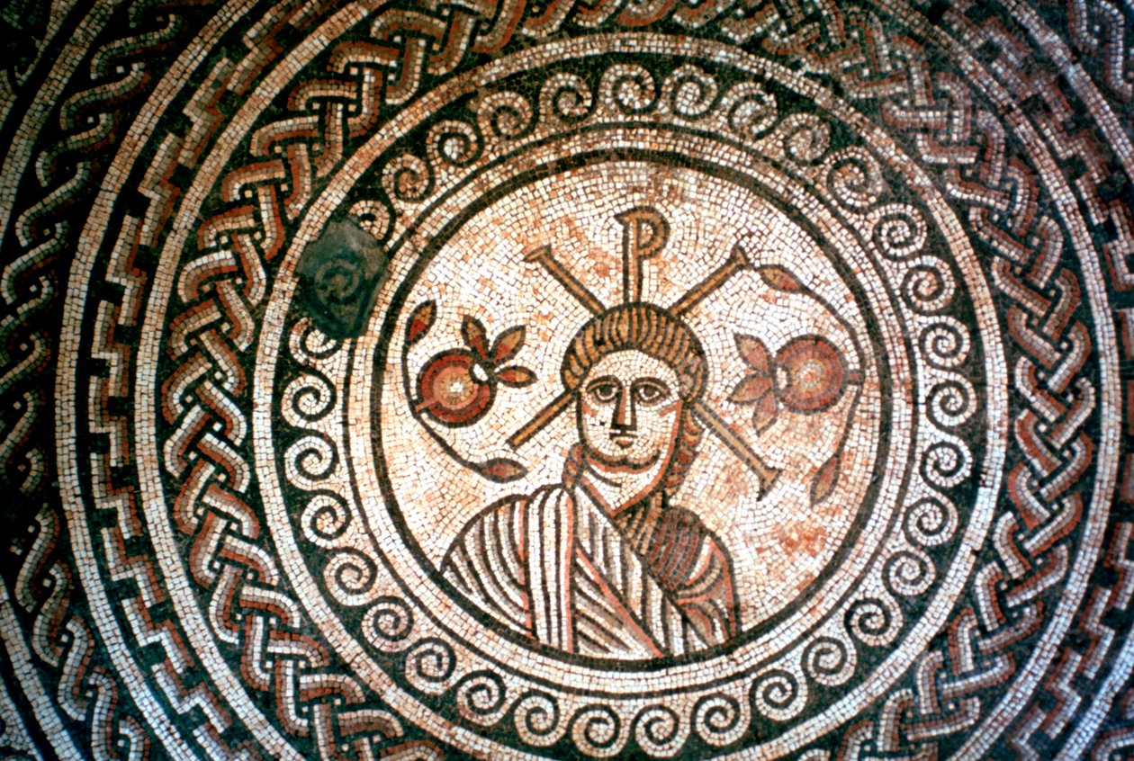 Roundel från en romersk villa, St Mary, Dorset, 300-talet e.Kr av Unbekannt