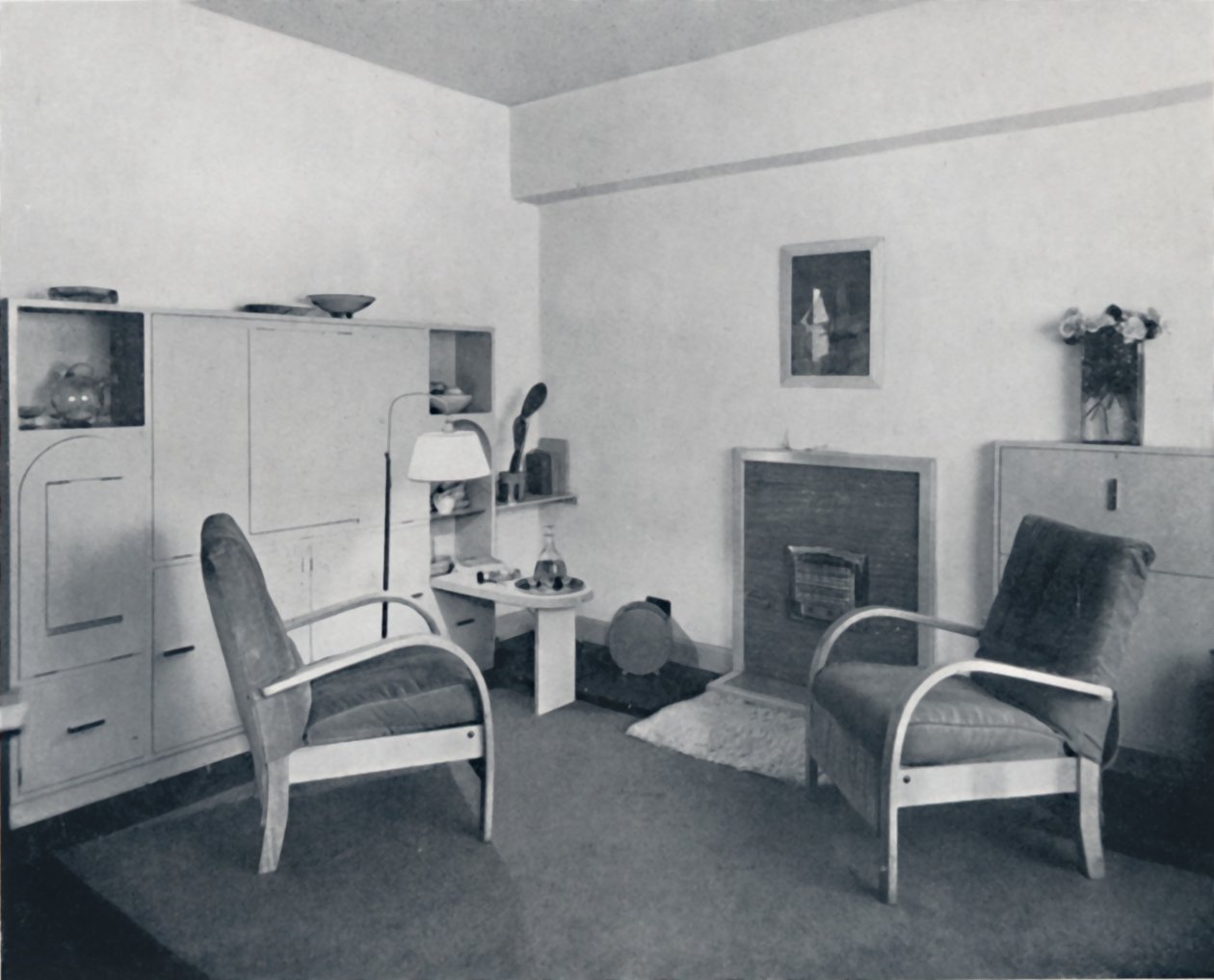 Rowley Gallery of Decorative Art Ltd - Kombinerad matsal-vardagsrum stängd, 1939 av Unbekannt