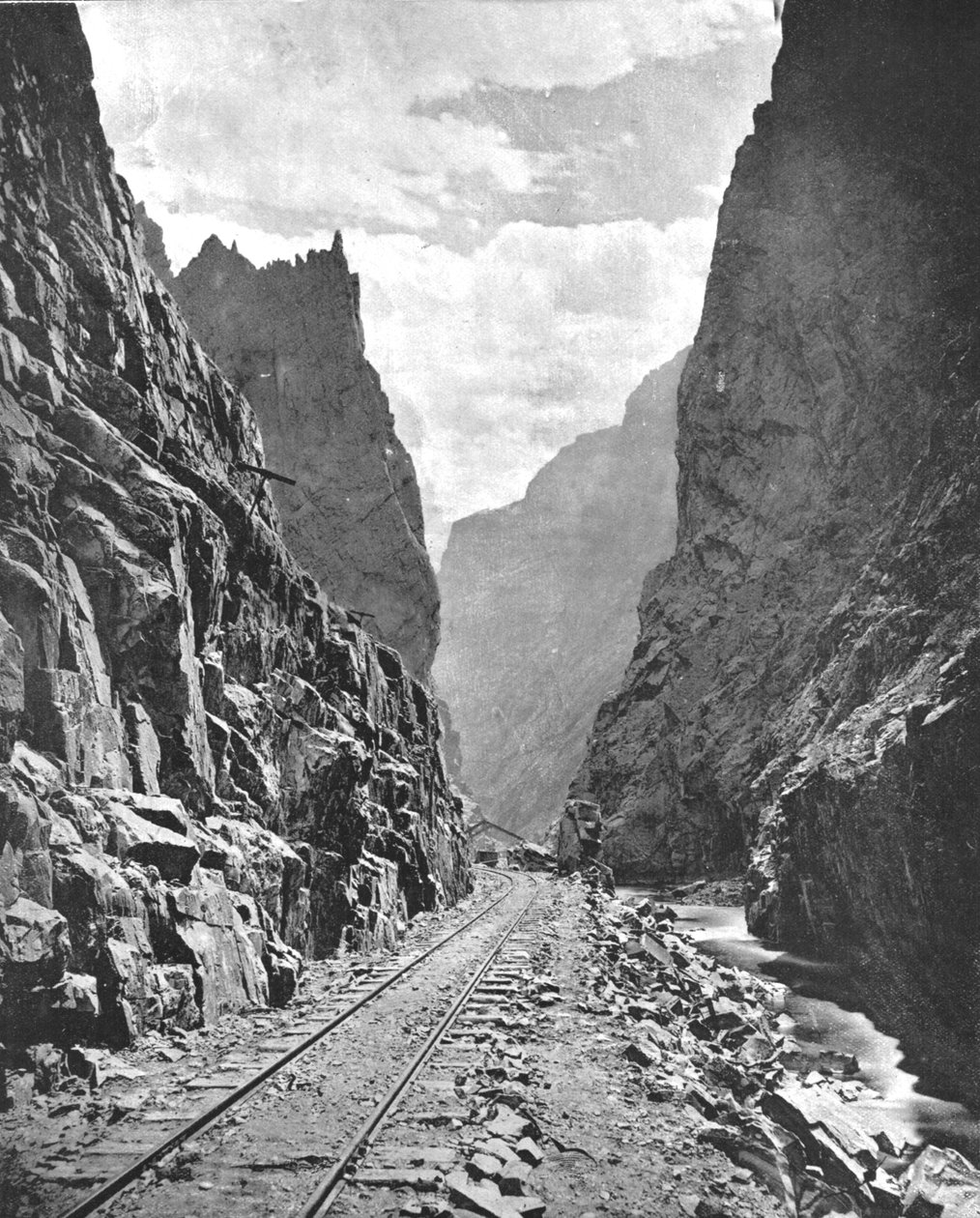 Royal Gorge of the Arkansas River, Colorado, USA, c1900. av Unbekannt