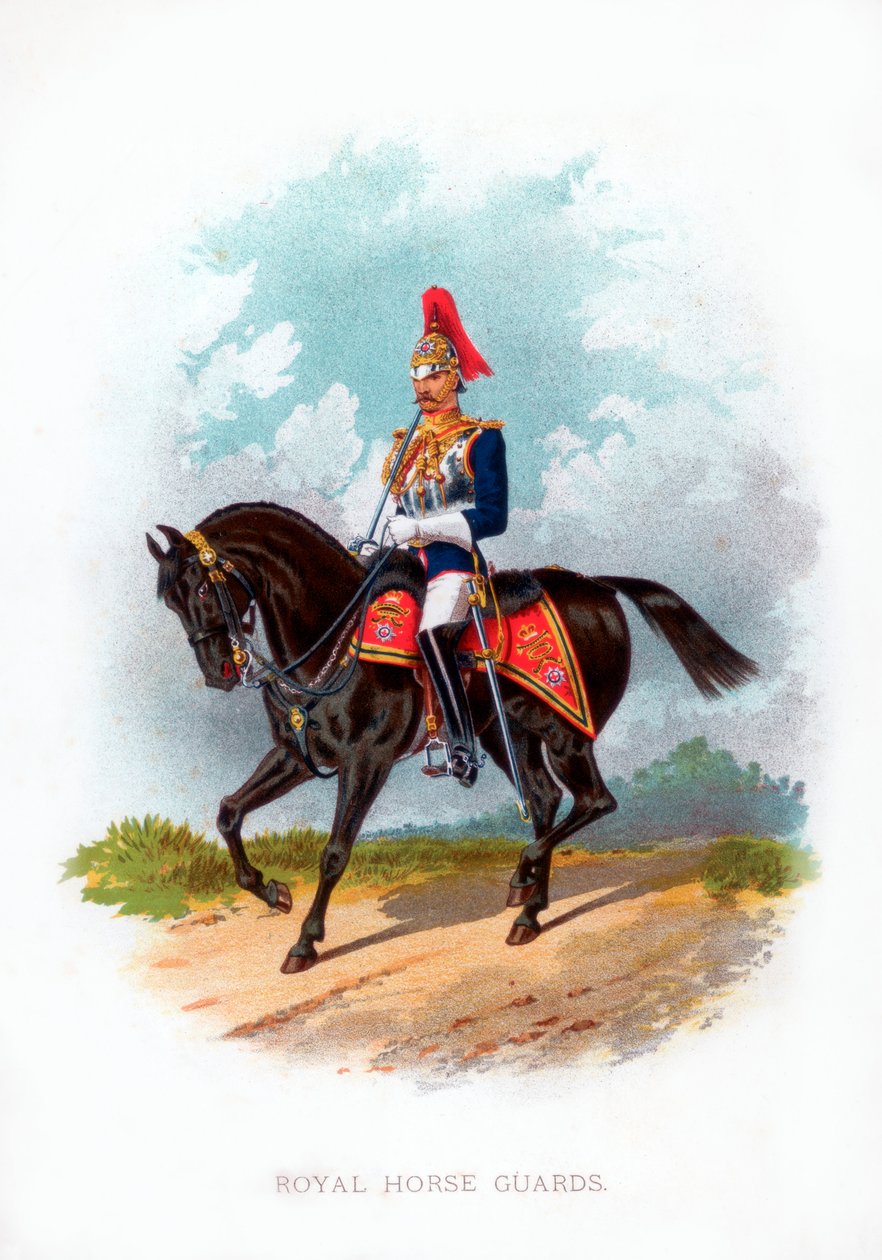 Kungliga hästgardet, 1888 av Unbekannt