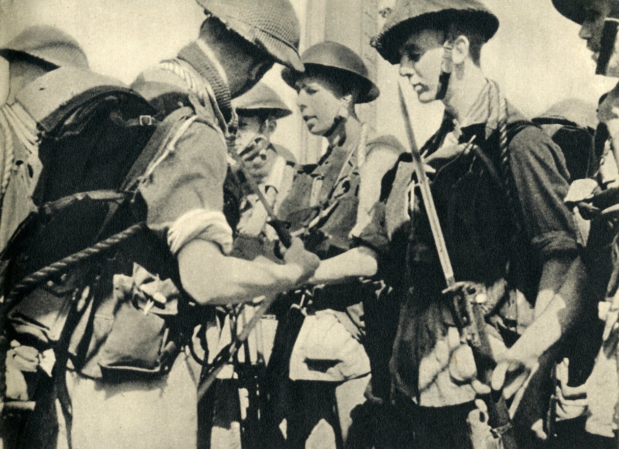 Royal Marines före invasionen av Sicilien, andra världskriget, 1943 1944. av Unbekannt