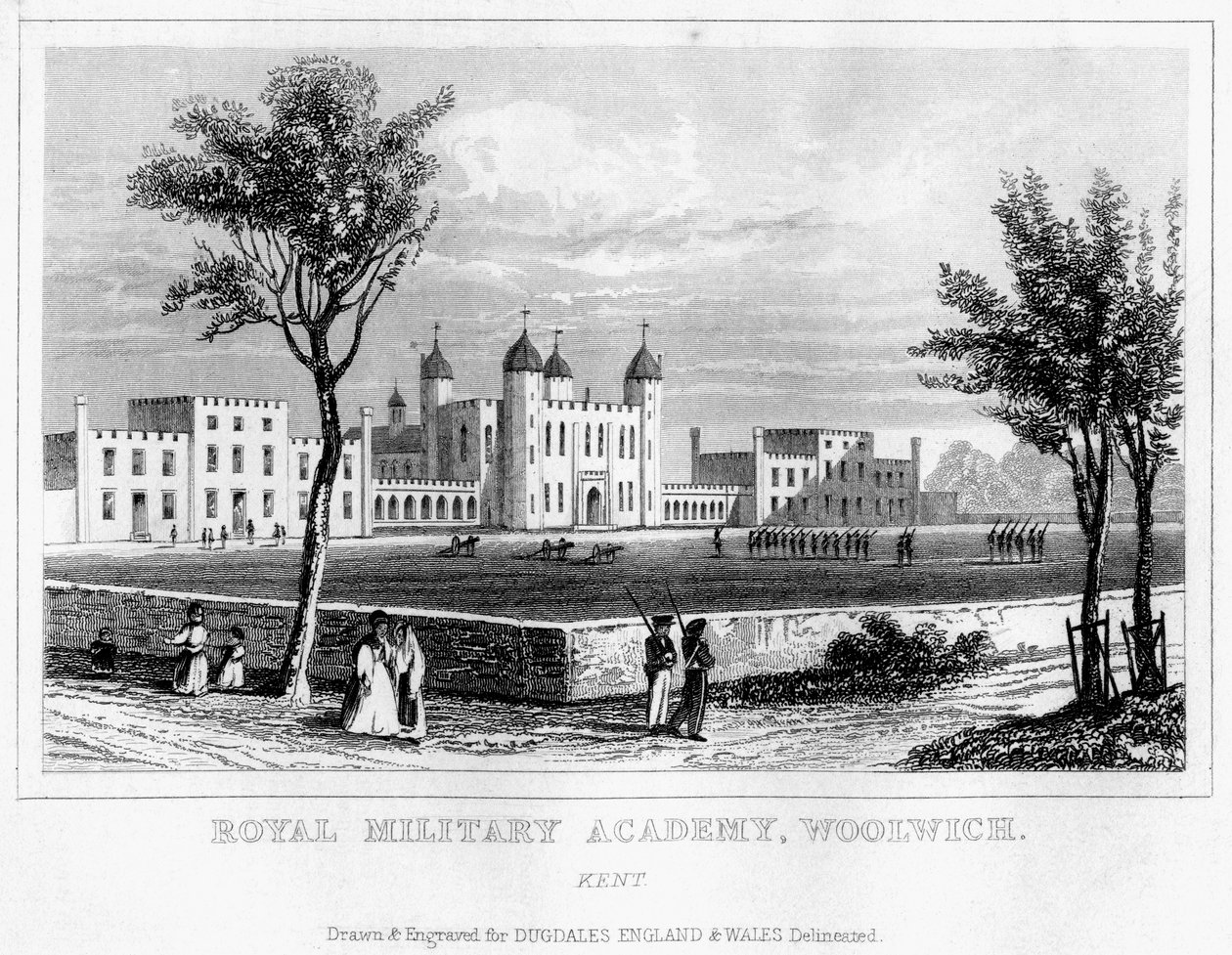 Royal Military Academy, Woolwich, London, 1800-talet av Unbekannt