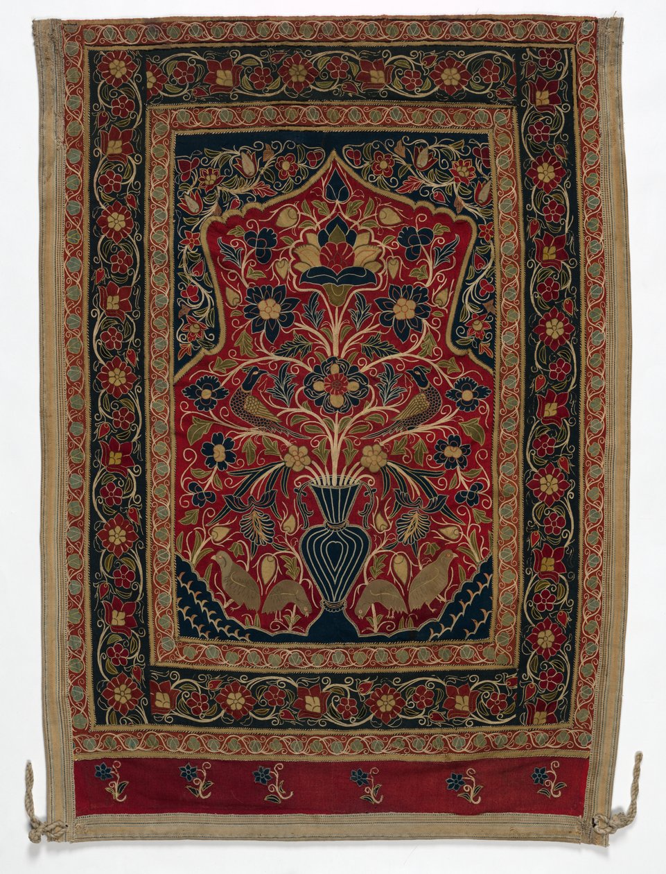 Kungligt runt tält tillverkat för Muhammad Shah väggpanel med en panel B, 1834-1848. av Unbekannt