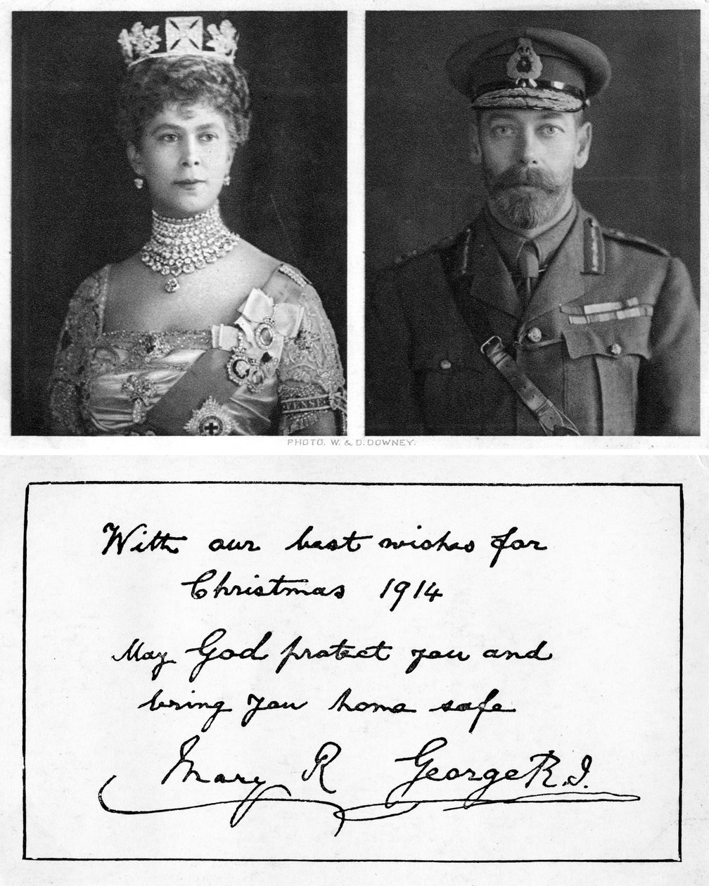Kungligt julhälsningskort till de brittiska trupperna, 1914 av Unbekannt