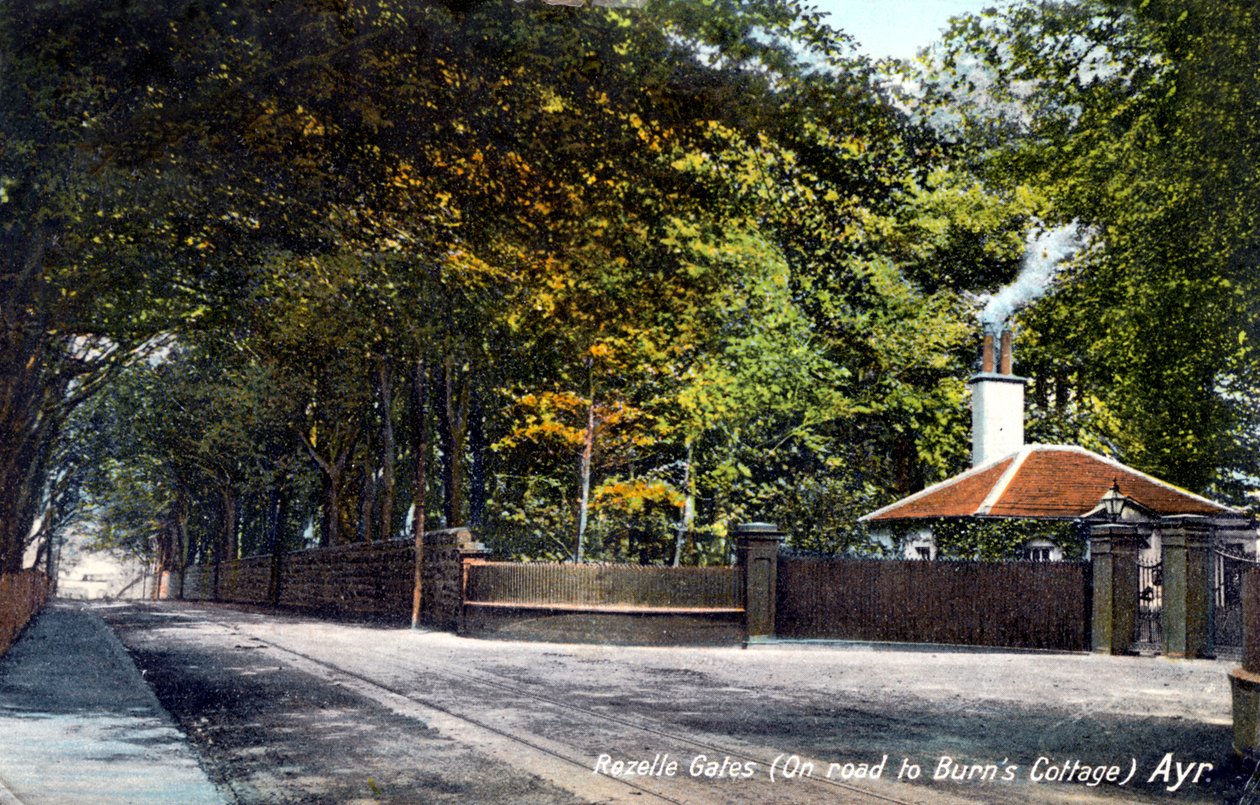Rozelle Gates, på vägen till Burns Cottage, Ayr, Ayrshire, 1913 av Unbekannt