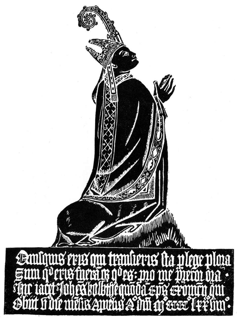 Gnidning av en medeltida graverad mässing, c1478 1901 av Unbekannt