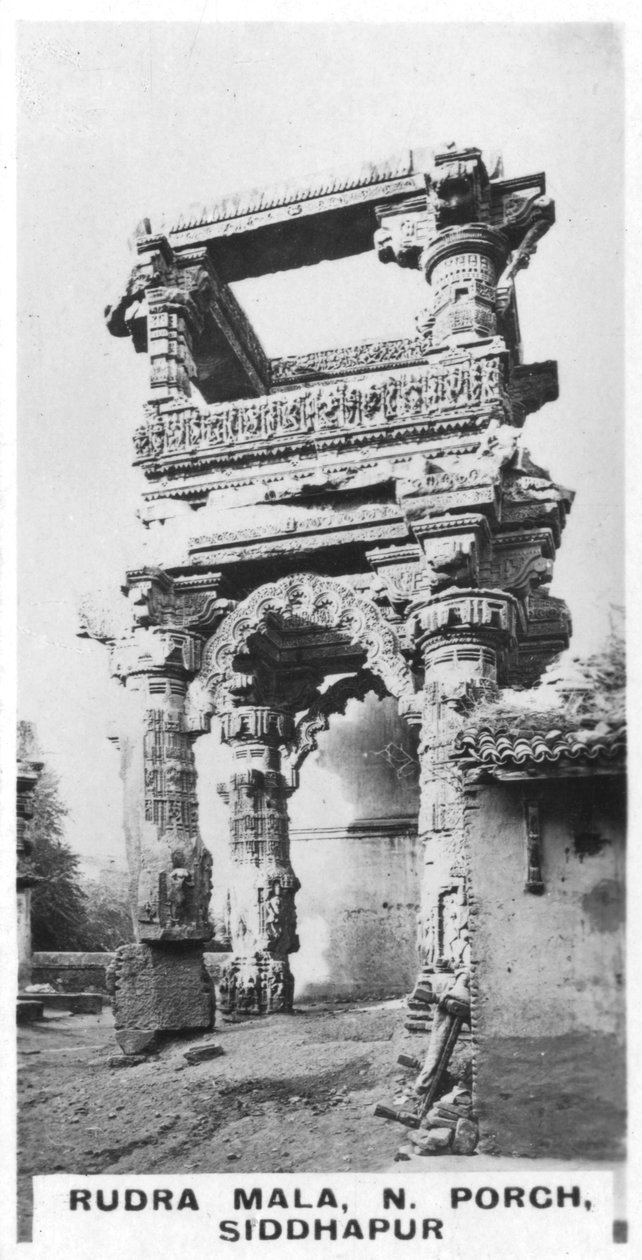 Rudra Mala, norra verandan, Siddhapur, Indien, c1925 av Unbekannt