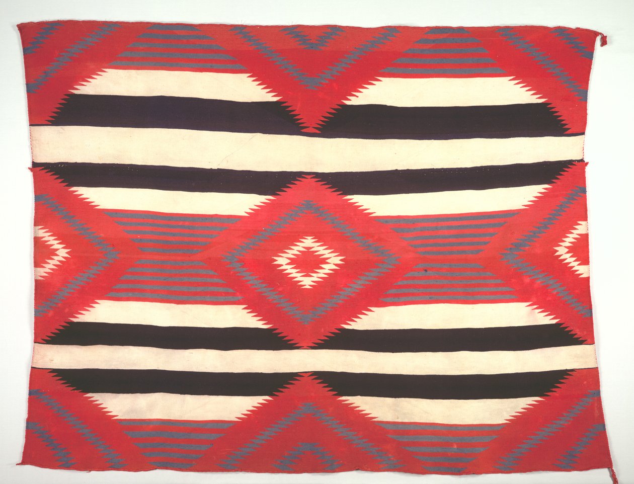 Matta i tredje fasen Chief Blanket Style, Germantown Weaving, ca. 1890-1910. av Unbekannt