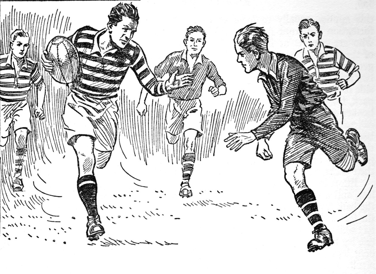 Rugbyfotboll, 1937 av Unbekannt