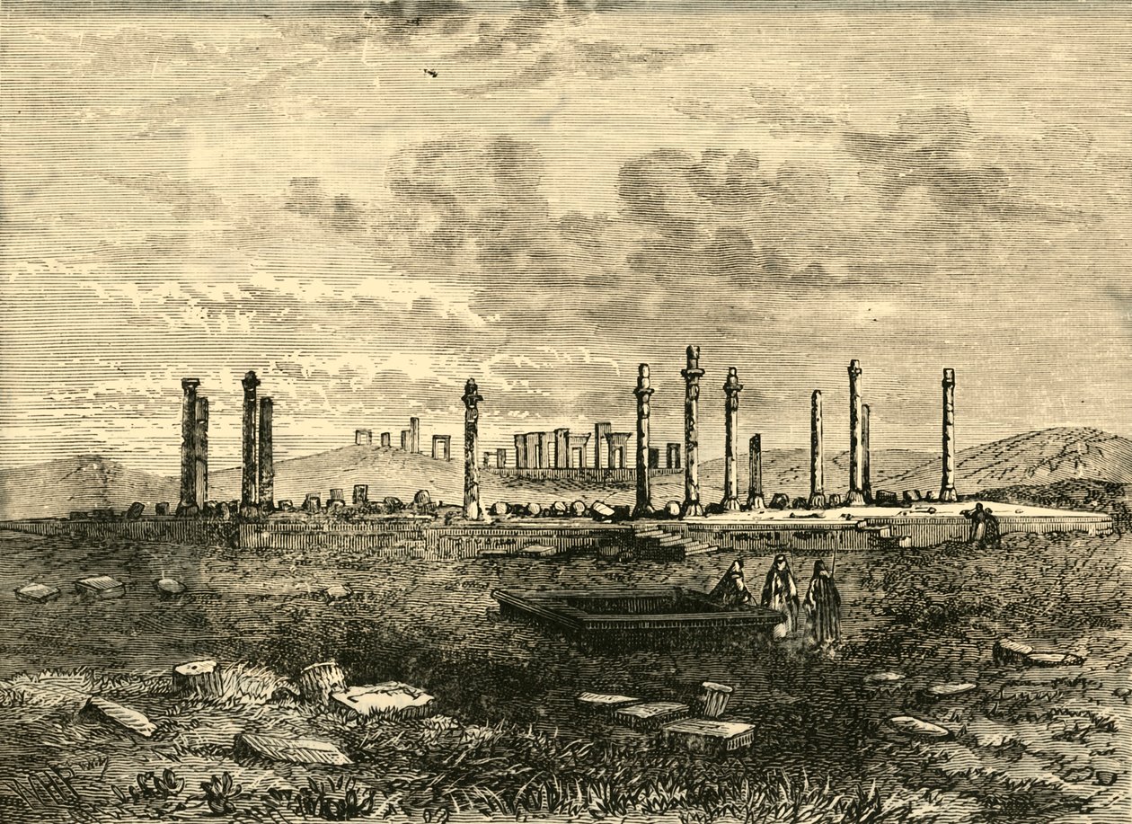 Ruiner i Persepolis, 1890. av Unbekannt