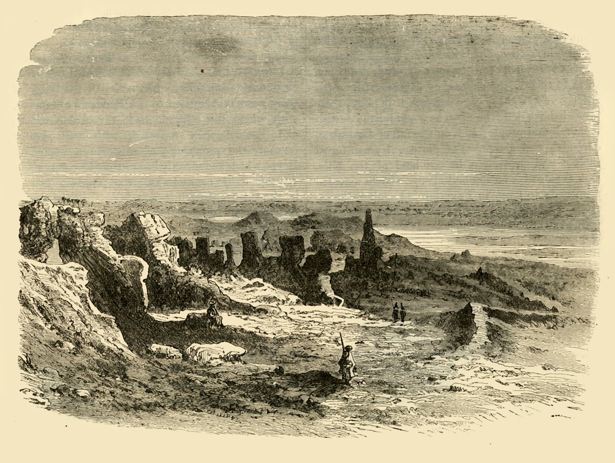 Ruiner i Sais, 1890. av Unbekannt